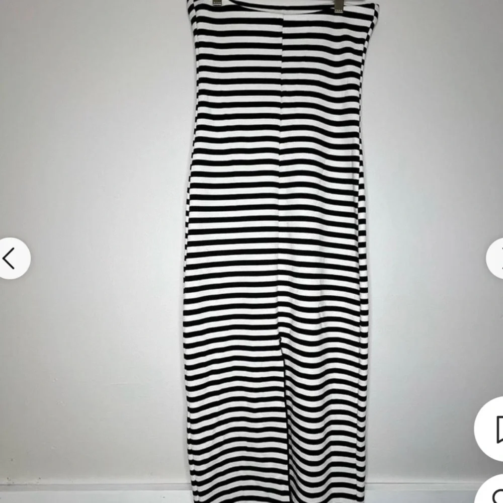 Chic Black and White Striped Dress - Picture 4 of 10
